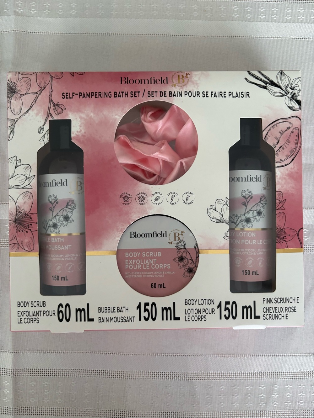 Bloomfield Pink Self-Pampering Bath Set